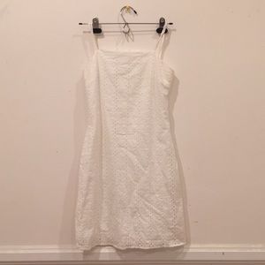 Francesca’s/Miami Eyelet White Mini Dress